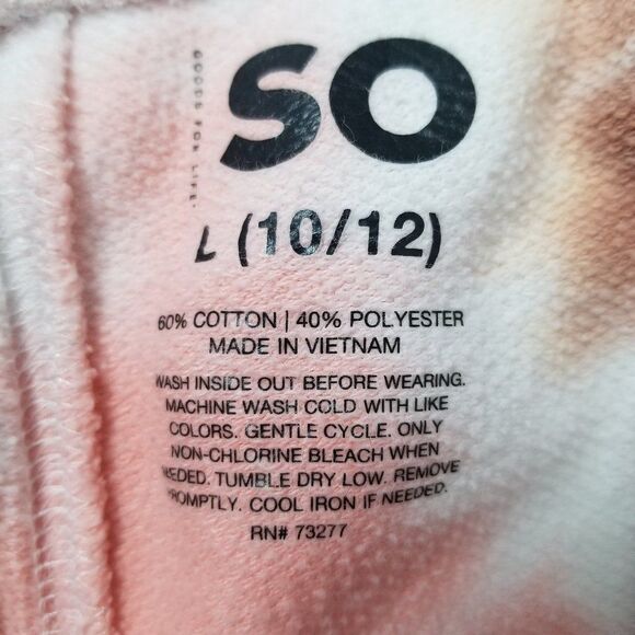 SO Tie Dye Girls Jogger Sweatpants in Size‎ Large (10/12) - Picture 7 of 11